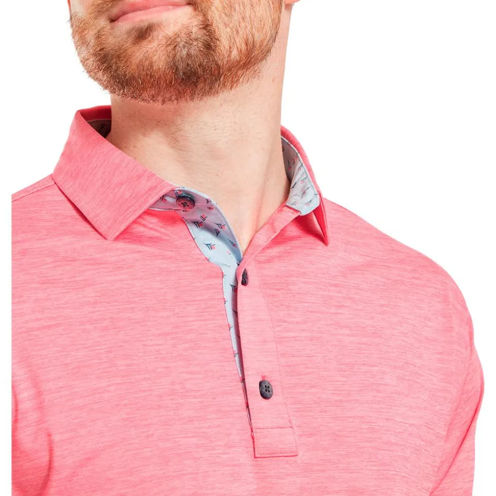 Polo Footjoy Heather Lisle With Pink Lemond