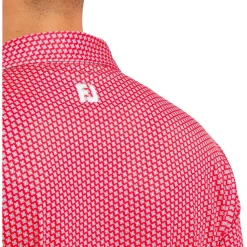 Polo Footjoy Houndstooth Geo Lisle Hbiscus