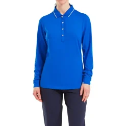 Polo Footjoy Thermal LS Shirt Blue