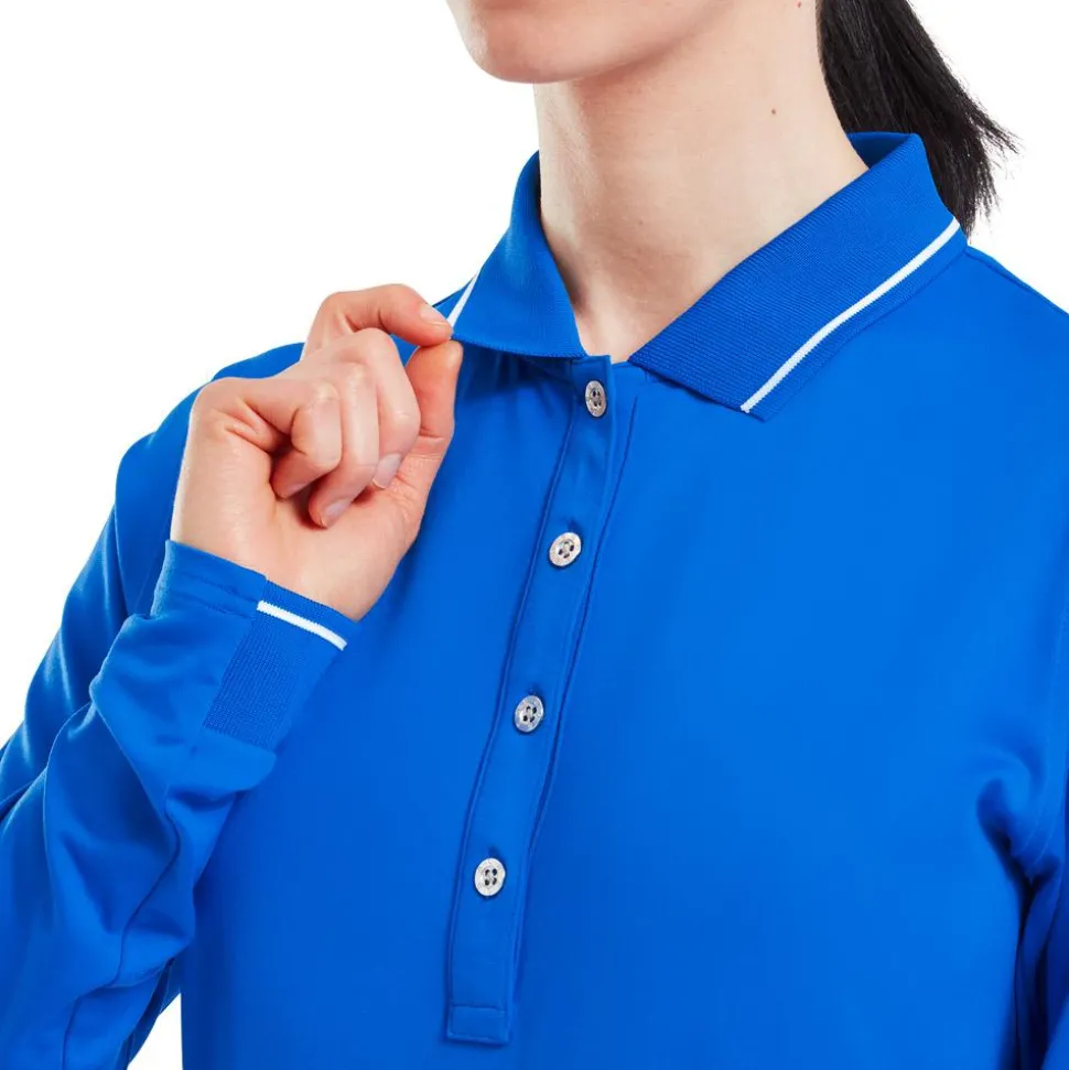 Polo Footjoy Thermal LS Shirt Blue