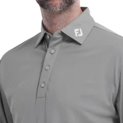 Polo Footjoy Thermolite Long Sleeved Smooth Grey