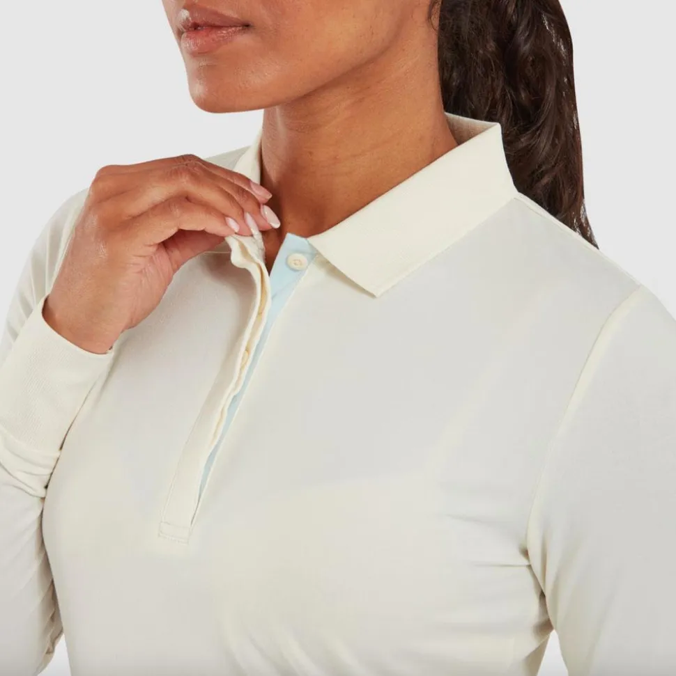 Polo Footjoy Thermoseries Long Sleeves Off White