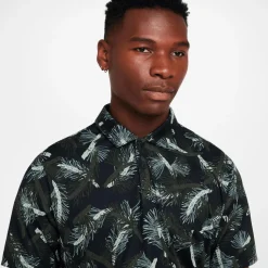 Polo Nike Dri Fit Tour Polo Pine Print Cargo Khaki Black