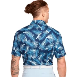 Polo Nike Dri Fit Tour Polo Pine Print Aegean Storm White