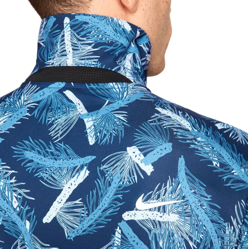 Polo Nike Dri Fit Tour Polo Pine Print Aegean Storm White