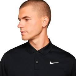Polo Nike Dri-Fit Victory Long Sleeve Black White