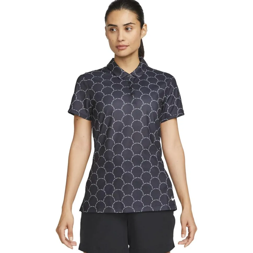 Polo Nike W Dri Fit Victory Polo Print Black White