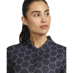 Polo Nike W Dri Fit Victory Polo Print Black White