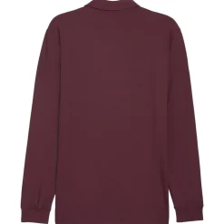 Polo Puma Golf Cloudspun Ls Midweight Polo Ruby Shimmer Slate Sky