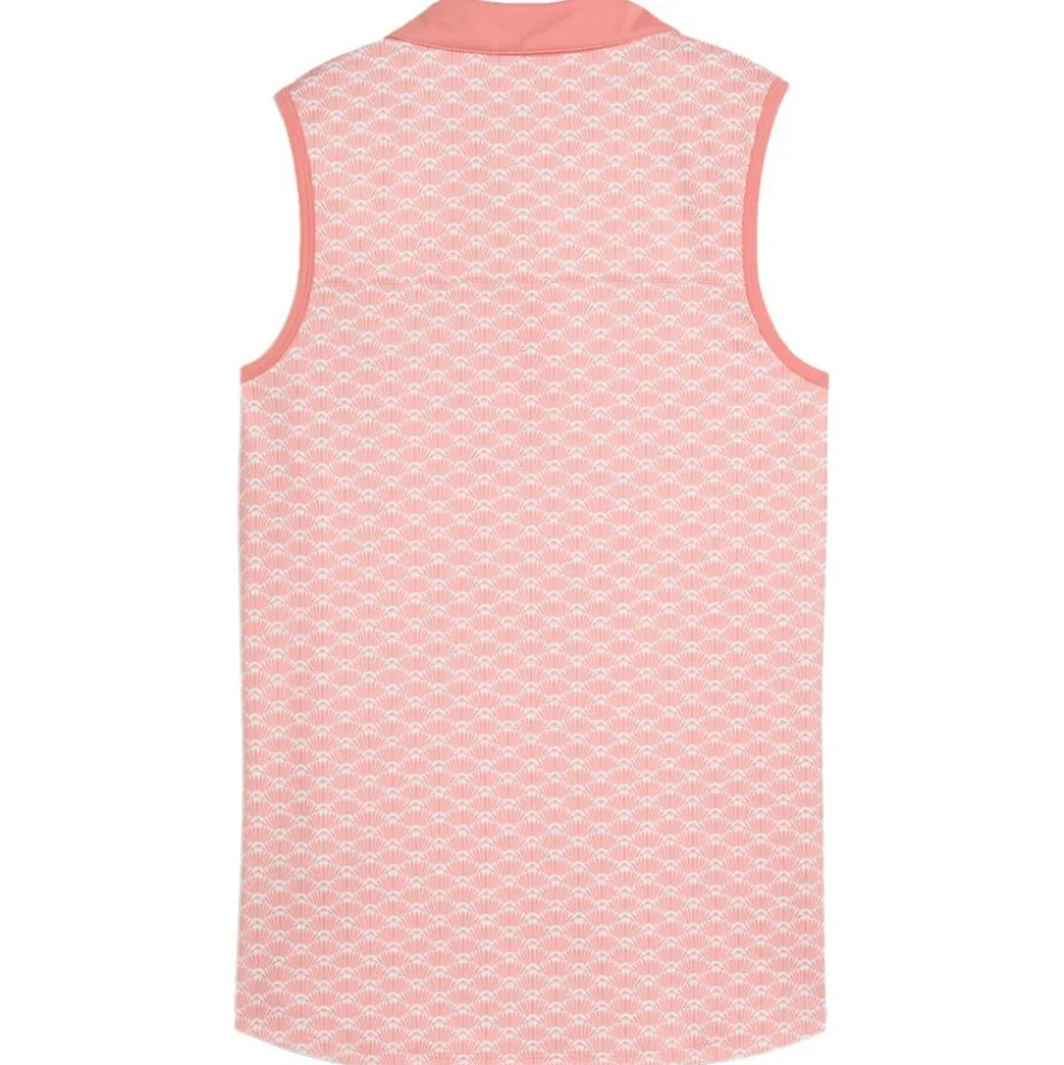 Polo Puma Golf Cloudspun Scallop Sl Pink Fruit