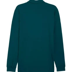 Polo Puma Golf Cloudspun Ls Midweight Polo Green Terrain Slate Sky