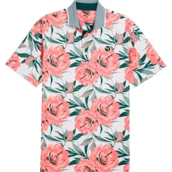 Polo Puma Golf Masters Beautiful Game Polo White Glow Red Fire