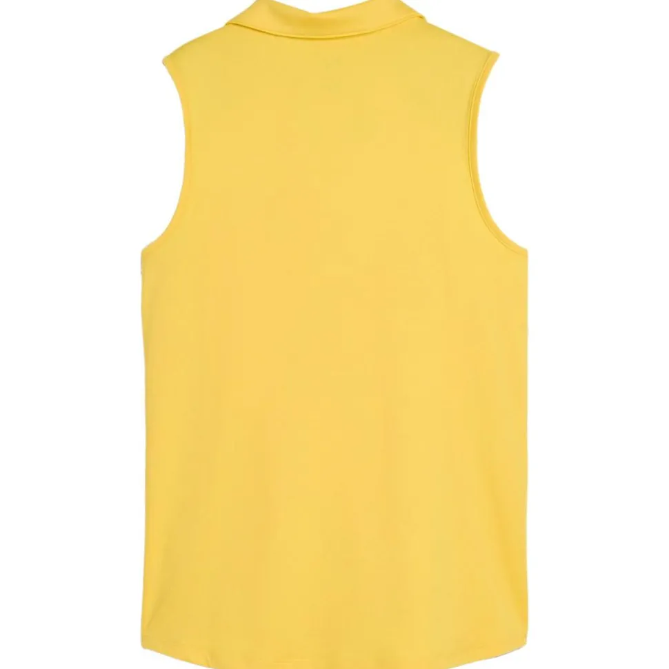 Polo Puma Golf W Cloudspun Piped SL Polo Sunny Yellow