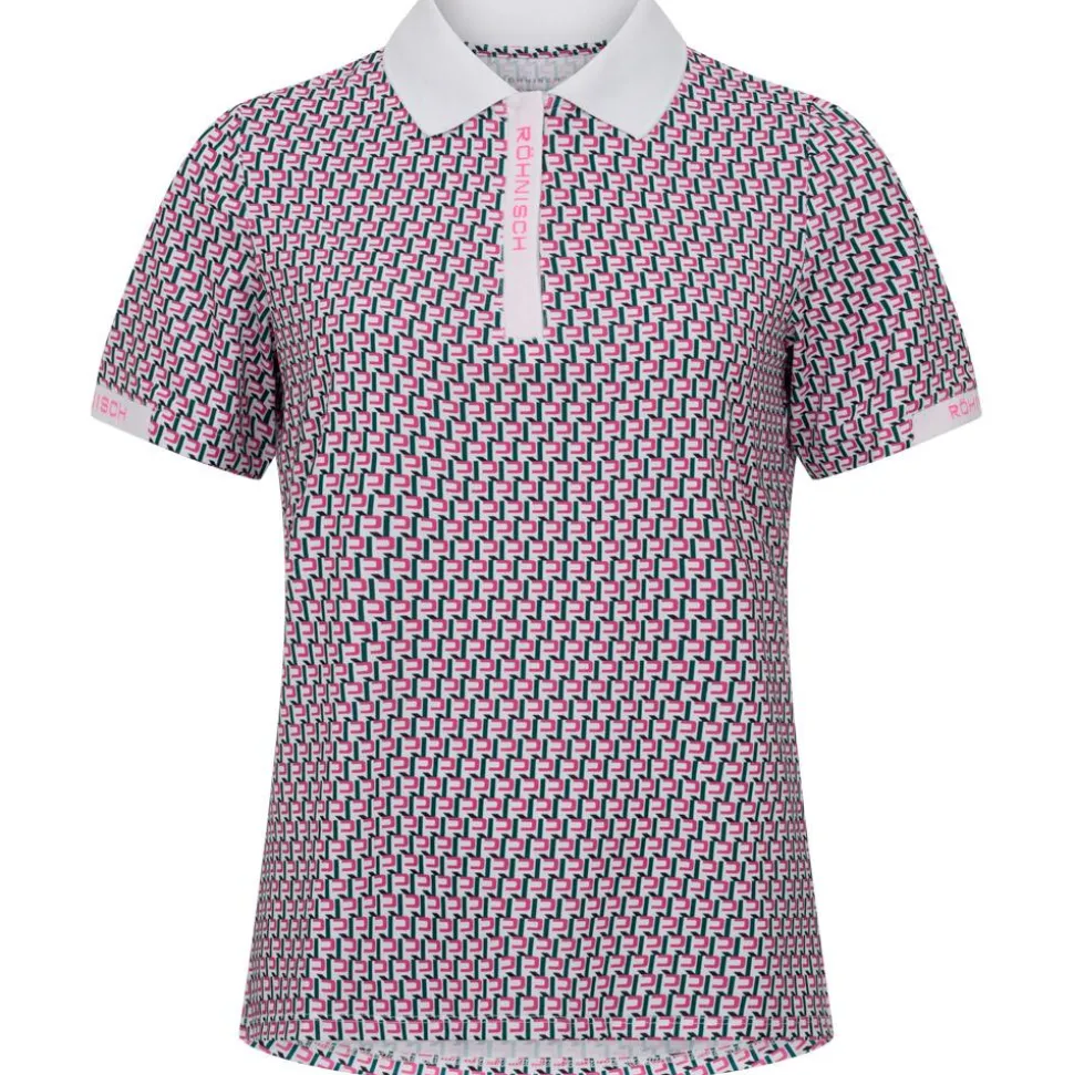 Polo Rohnisch Abby Poloshirt Logo Rose