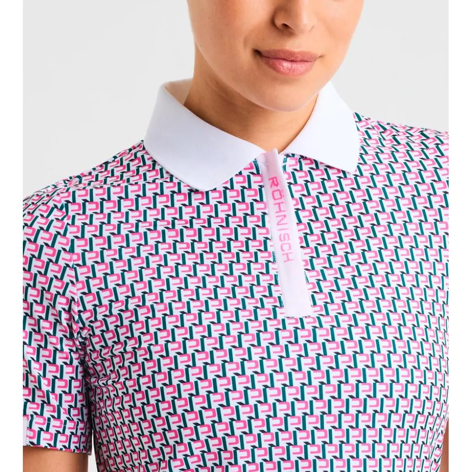 Polo Rohnisch Abby Poloshirt Logo Rose