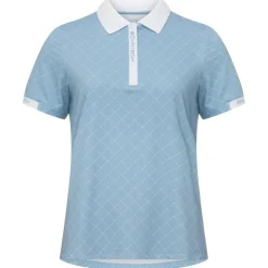 Polo Rohnisch Abby Poloshirt Micro R Check Dove Blue