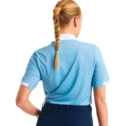 Polo Rohnisch Abby Poloshirt Micro R Check Dove Blue