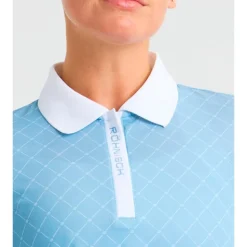 Polo Rohnisch Abby Poloshirt Micro R Check Dove Blue