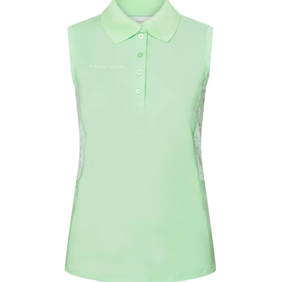 Polo Rohnisch Nicky Sleeveless Poloshirt Monogram Green Ash