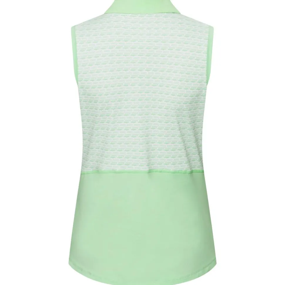 Polo Rohnisch Nicky Sleeveless Poloshirt Monogram Green Ash