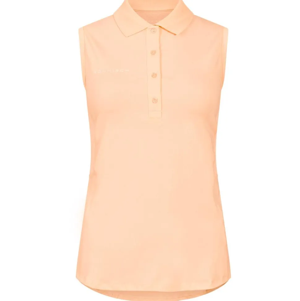 Polo Rohnisch Nicky Sleeveless Poloshirt Monogram Peach