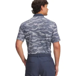 Polo Under Armour Drive Chill Printed Polo Ether Blue Halo Gray