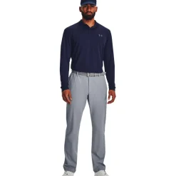 Polo Under Armour Performance 3.0 LS Midnight Navy Pitch Gray