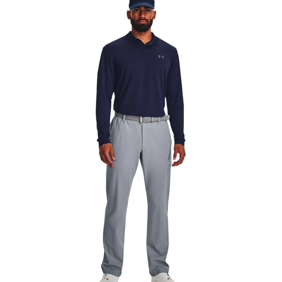 Polo Under Armour Performance 3.0 LS Midnight Navy Pitch Gray
