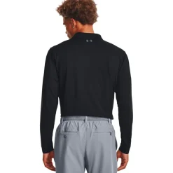 Polo Under Armour Performance 3.0 LS Black Pitch Gray