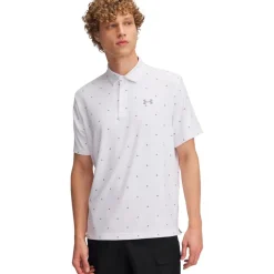 Polo Under Armour Playoff 3.0 Printed Polo White Steel