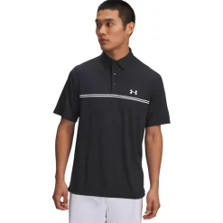 Polo Under Armour Playoff 3.0 Stripe Black Summit White