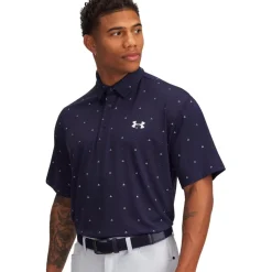 Polo Under Armour Playoff 3.0 Printed Polo Midnight Navy White