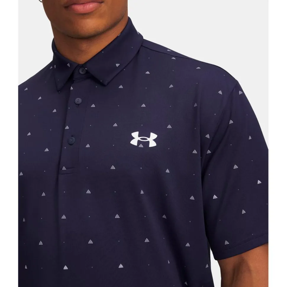 Polo Under Armour Playoff 3.0 Printed Polo Midnight Navy White