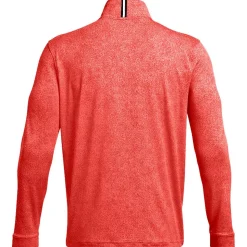 Polo Under Armour Playoff Printed 1/4 Zip Coho Red Solstice