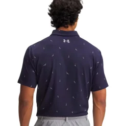 Polo Under Armour Playoff 3.0 Printed Polo Midnight Navy Steel