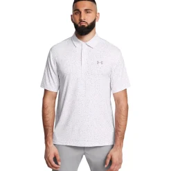 Polo Under Armour Playoff 3.0 Printed Polo White Tetra Gray