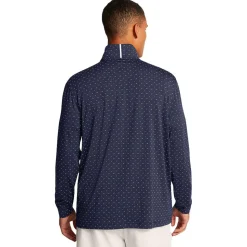 Polo Under Armour Playoff Printed 1/4 Zip Midnight Navy White