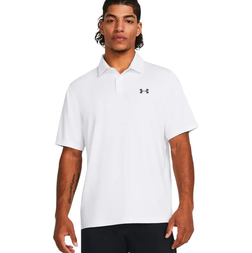 Polo Under Armour T2G Polo White Pitch Gray