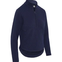 Pull Callaway Golf 1/2 Zip Quilted Knit Peacoat