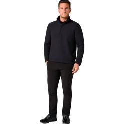 Pull Callaway Golf Emea Long Sleeve Waffle 1/4 Zip Caviar