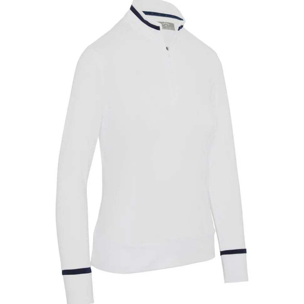 Pull Callaway Golf Thermal Long Sleeve Colour Bloc Bright White