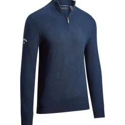 Pull Callaway Golf Windstopper 1/4 Zipped Sweater Peacoat