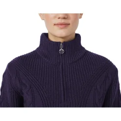 Pull Daily Sports Cable Ls Pullover Lined Dark Purple