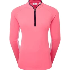 Pull Footjoy 1/4 Zip Ls Sun Pro Shirt Pink