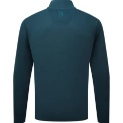 Pull Footjoy Drirelease Button Placket Sweater Dark Denim