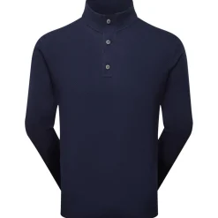 Pull Footjoy Drirelease Button Placket Sweater Navy
