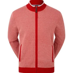 Pull Footjoy Full-Zip Lined Pullover Red