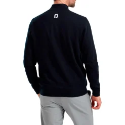Pull Footjoy Wool Blend 1/2 Zip Lined Pullover Navy