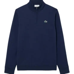 Pull Lacoste 1/4 Zip Windstopper Marine