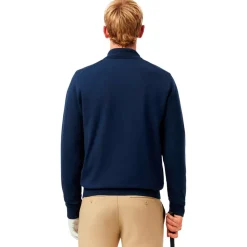 Pull Lacoste 1/4 Zip Windstopper Marine